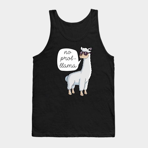 No Probllama Tank Top by LuckyFoxDesigns